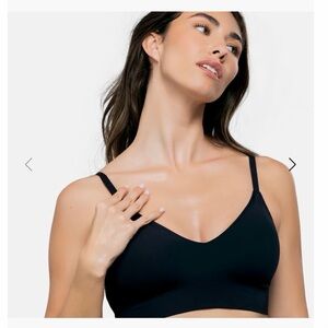 Sleek Black Slip-Over Women's Bralette